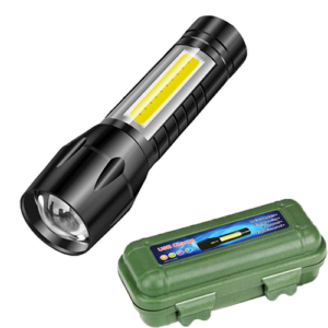 Care 4 Tactical Flashlight + Desk Lamp with Gift box Focus Zoom Torch Light with 3 Modes