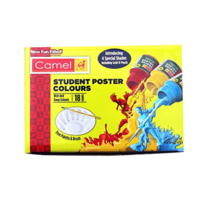 Camlin Kokuyo Pack of 18 shade bottles 10ml each, 1 palette, 1 brush