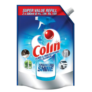 Colin Glass and Surface Cleaner with Shine Boosters Refill, Regular - 1L