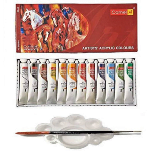 Camlin Acrylic Color Box- 20 ml Tubes,12 Shades